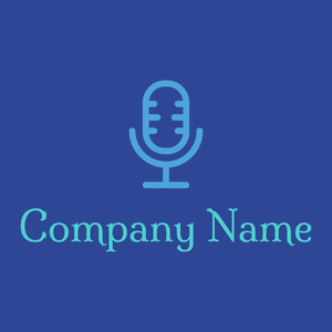 Microphone logo on a Endeavour background - Arte & Entretenimiento
