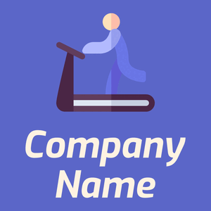 Treadmill logo on a Blue background - Medizin & Pharmazeutik