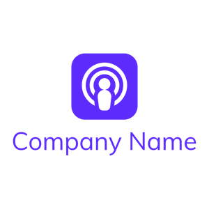 Podcast logo on a White background - Comunicaciones