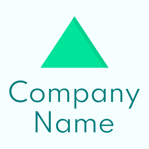 Triangle logo on a Azure background - Abstracto
