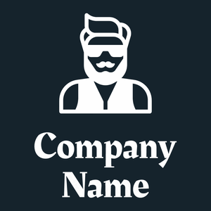 Hipster logo on a Tangaroa background - Fashion & Beauty