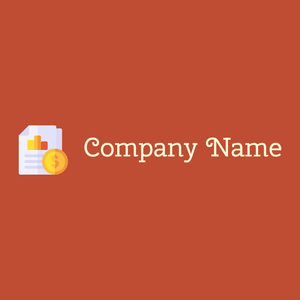 Financial statement logo on a Grenadier background - Empresa & Consultantes