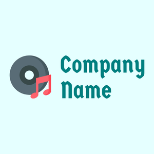 Music logo on a Light Cyan background - Entertainment & Kunst