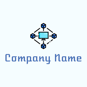 Blue Nodes logo on a Azure background - Business & Consulting