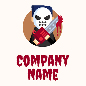 Serial killer logo on a Seashell background