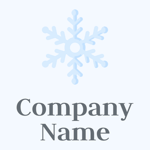 Snowflake logo on a Alice Blue background - Abstrait