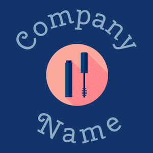Mascara logo on a Midnight Blue background - Moda & Belleza