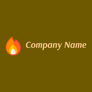 Flame on a Olive background - Sicherheit