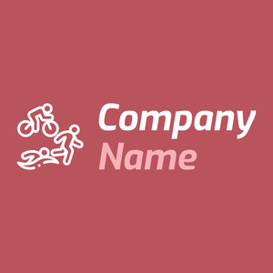 Triathlon logo on a Blush background - Communauté & Non-profit