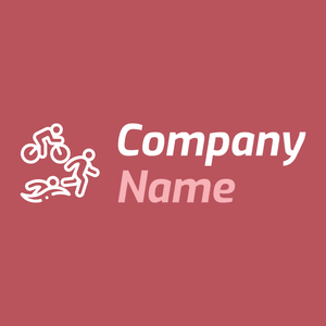 Triathlon logo on a Blush background - Comunidad & Sin fines de lucro