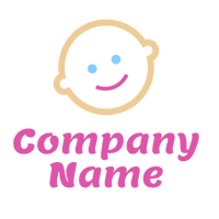 Logo cara bebé - Niños & Guardería Logotipo