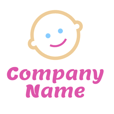 Logo cara bebé - Educación Logotipo