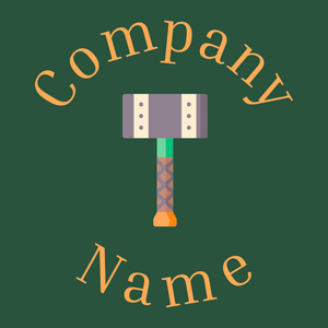 Hammer logo on a Bottle Green background - Construção & Ferramentas