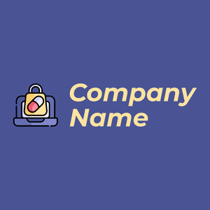 Online pharmacy logo on a Governor Bay background - Medisch & Farmaceutisch