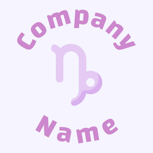 Capricorn logo on a purple background - Abstrakt