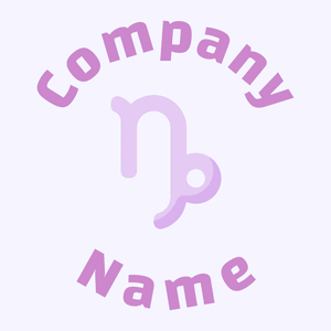 Capricorn logo on a purple background - Abstrato