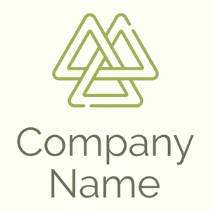Valknut logo on a Ivory background - Abstracto