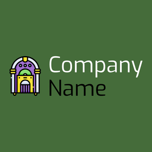 Jukebox logo on a Green House background - Arte & Entretenimiento