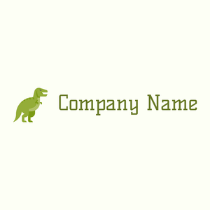 Tyrannosaurus logo on a Ivory background - Abstrato
