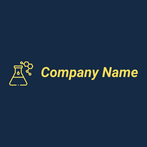 Flask logo on a Regal Blue background - Medical & Farmacia