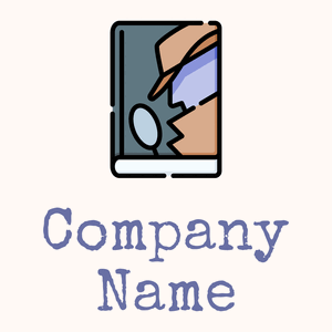 Detective logo on a Seashell background - Sécurité