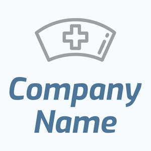 Nurse logo on a Alice Blue background - Médicale & Pharmaceutique