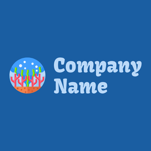 Coral reef logo on a Denim background - Dieren/huisdieren