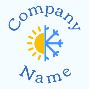 Weather logo on a Alice Blue background - Abstrakt