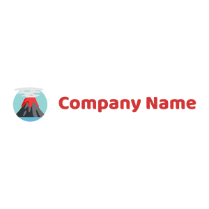 Rounded Volcano logo on a White background - Abstracto