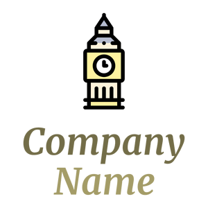 Cartoon Big ben on a White background - Arquitectura
