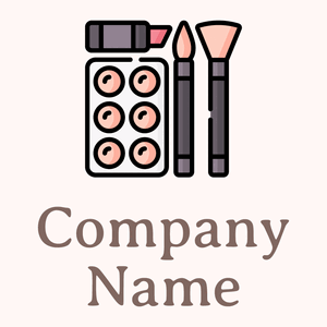 Make up logo on a Snow background - Mode & Beauté