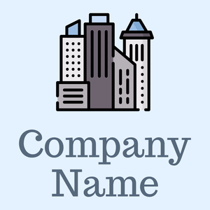 Skyscrapper logo on a Blue background - Domaine de l'architechture