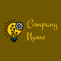 Innovation logo on a Olive background - Technologie