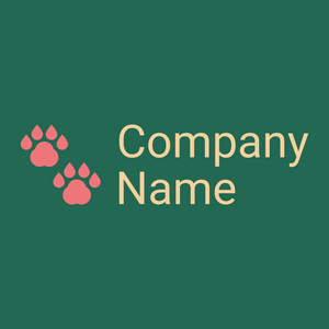 Animal track logo on a Eden background - Animais e Pets