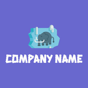 Mammoth logo on a Slate Blue background - Animais e Pets