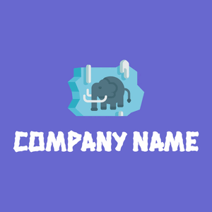Mammoth logo on a Slate Blue background - Animali & Cuccioli