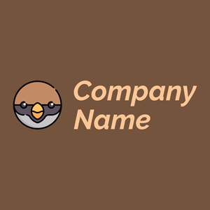 Sparrow logo on a Old Copper background - Tiere & Haustiere