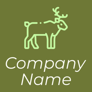 Deer logo on a Himalaya background - Animales & Animales de compañía