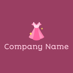 Dress logo on a Rouge background - Moda & Bellezza