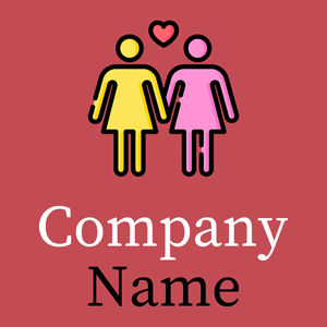 Lesbian logo on a Fuzzy Wuzzy Brown background - Citas