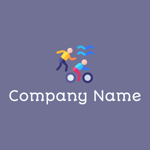 Triathlon logo on a Slate Grey background - Comunidad & Sin fines de lucro