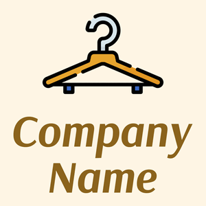 Hanger logo on a Floral White background - Moda & Belleza