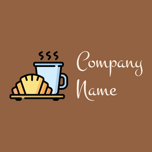 Croissant logo on a Rope background - Cibo & Bevande