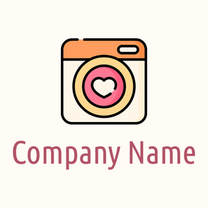 Instagram logo on a Floral White background - Abstracto