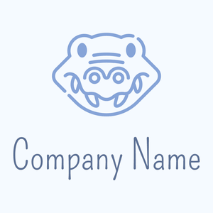 Crocodile on a Alice Blue background - Tiere & Haustiere