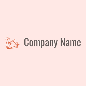 Origami logo on a Misty Rose background - Animales & Animales de compañía
