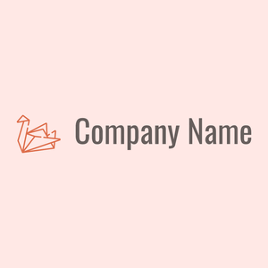Origami logo on a Misty Rose background - Animais e Pets