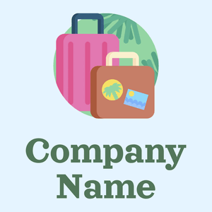 Baggage logo on a Alice Blue background - Voyage & Hotel