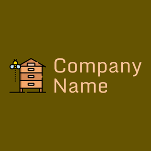Bee box on a Olive background - Meio ambiente
