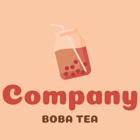 Boba tea logo - Alimentos & Bebidas